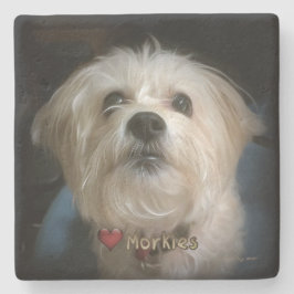 Morkie Puppy Dog Cute Love Onderzetter