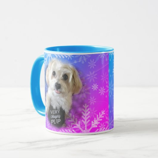 Morkie Puppy Dog Funny Coffee Mok (Voorkant links)