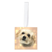Morkie Puppy Dog Sweet Cube Ornament (Voorkant)
