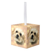 Morkie Puppy Dog Sweet Cube Ornament (Achter hoekig)