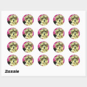 morkie ronde sticker (Vel)
