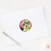 morkie ronde sticker (Envelop)