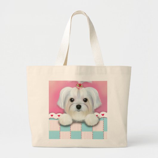 MORKIE SHELLY GROTE TOTE BAG (Voorkant)