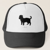 Morkie silhouette trucker pet (Voorkant)
