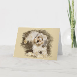 Morkie-Wenskaart Kaart