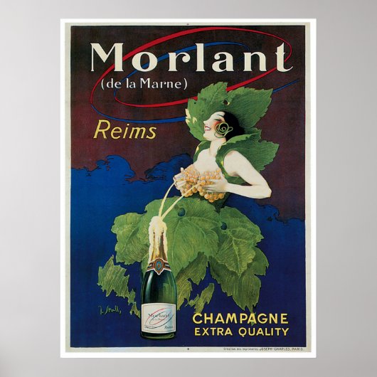 Morlant Champagne Advertisment Poster (Voorkant)