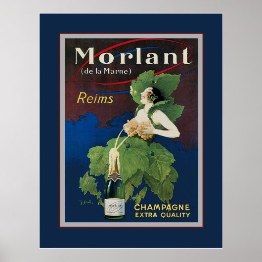 Morlant Champagne Advertisment Poster (Voorkant)