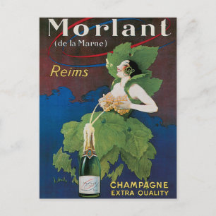 Morlant Champagne Drink en kunst Briefkaart