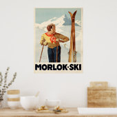 Morlok Ski Austria Vintage Travel Poster (Keuken)