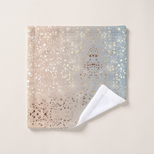  mormat 1920 Glam Gold Star Foil Sparkle Bad Handdoek (Wasdoekje)