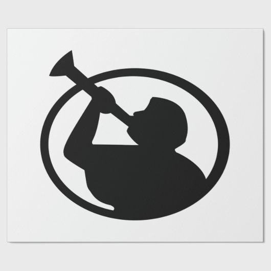 Mormon Angel Mormoni (symbool van het mormonisme) Cadeaupapier (Vlak)