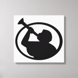 Mormon Angel Mormoni (symbool van het mormonisme) Canvas Afdruk