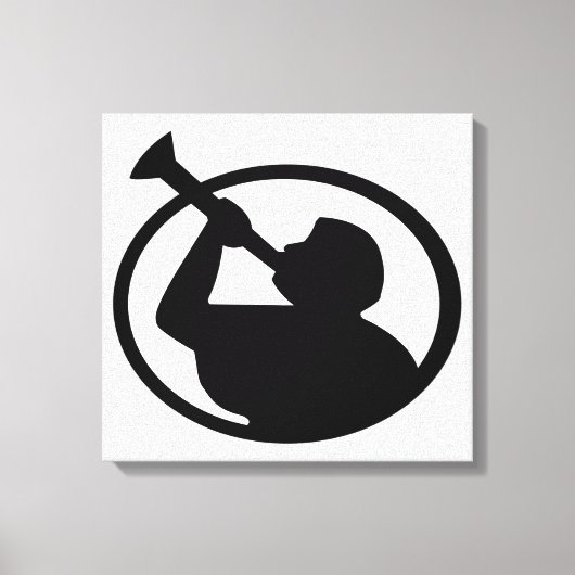 Mormon Angel Mormoni (symbool van het mormonisme) Canvas Afdruk (Voorkant)