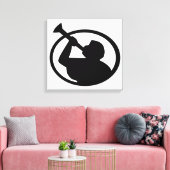 Mormon Angel Mormoni (symbool van het mormonisme) Canvas Afdruk (Insitu (Woonkamer))