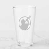 Mormon Angel Mormoni (symbool van het mormonisme) Glas (Achterkant)