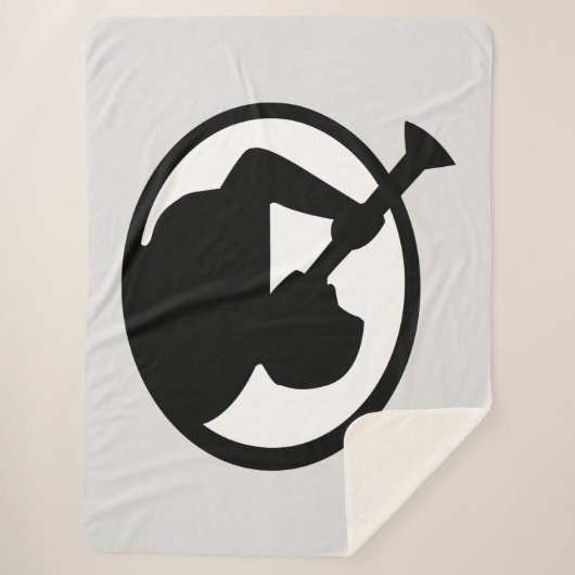 Mormon Angel Mormoni (symbool van het mormonisme) Sherpa Deken (Voorkant)