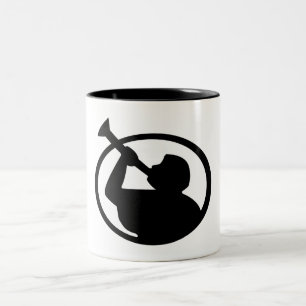 Mormon Angel Mormoni (symbool van het mormonisme) Tweekleurige Koffiemok