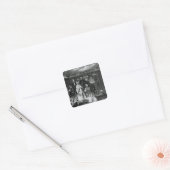 Mormon Baptisme Vierkante Sticker (Envelop)