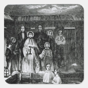 Mormon Baptisme Vierkante Sticker