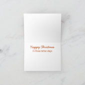 Mormon Christus Kerstmis Feestdagen Kaart (Binnen)