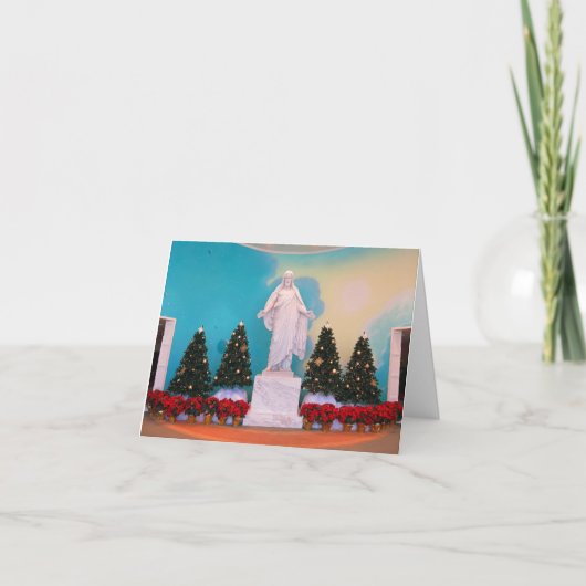 Mormon Christus Kerstmis Feestdagen Kaart (Voorkant)