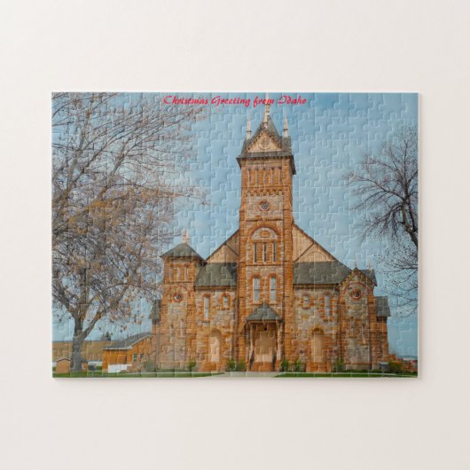 Mormon Church Idaho. kerstcadeautjes Legpuzzel (Horizontaal)
