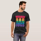 MORMON DAD HUGS LGBT Gay Pride Meme  T-shirt (Voorkant volledig)