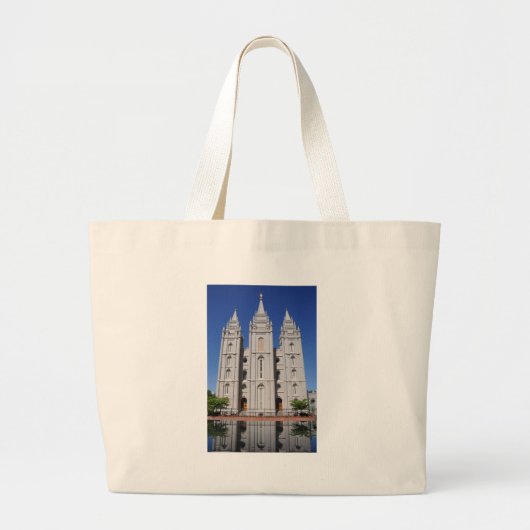 Mormon (LDS) Temple in Salt Lake City, Utah Grote Tote Bag (Voorkant)
