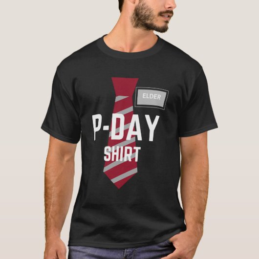 Mormon LDS zendingsgeschenk Pday T-shirt (Voorkant)