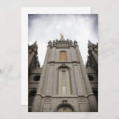 mormon lds zoutmeer stad tempple - uitnodiging (Voorkant / Achterkant)