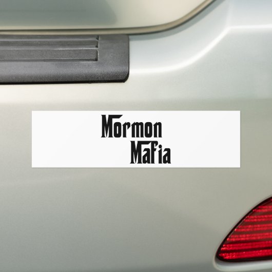 Mormon Mafia Bumpersticker (Op auto)