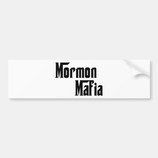 Mormon Mafia Bumpersticker (Voorkant)