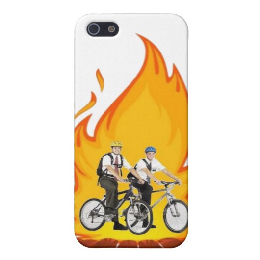 Mormon op Fire Iphone 4s Hoesje iPhone Hoesje (Achterkant)