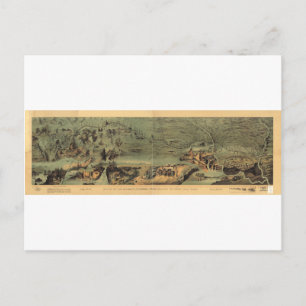 Mormon Pioneers Map Nauvoo aan Great Salt Lake 184 Briefkaart