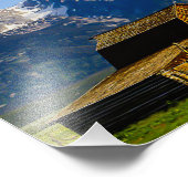 Mormon Row Barn Grand Tetons Foto Afdruk (Hoek)