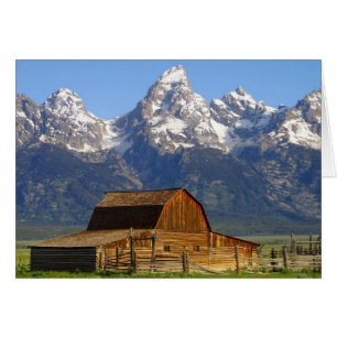 Mormon Row Barn met Teton Range
