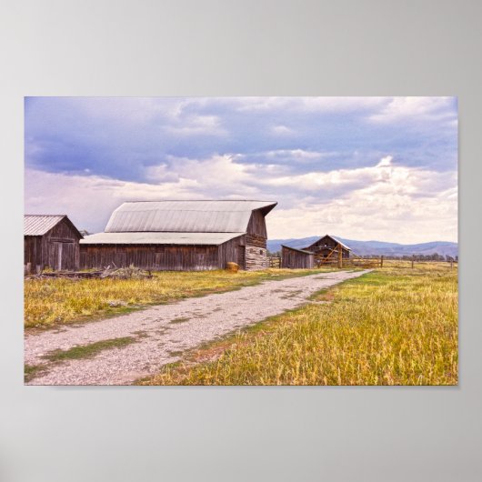 Mormon Row Barns, Grand Teton National Park Poster (Voorkant)