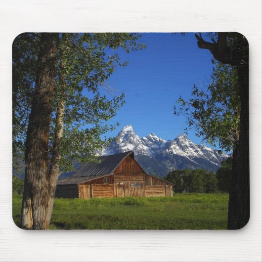 Mormon Row Barns in Grand Teton Park Muismat (Voorkant)