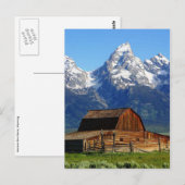 Mormon Row Barns, Wyoming Landscape Briefkaart (Voorkant / Achterkant)