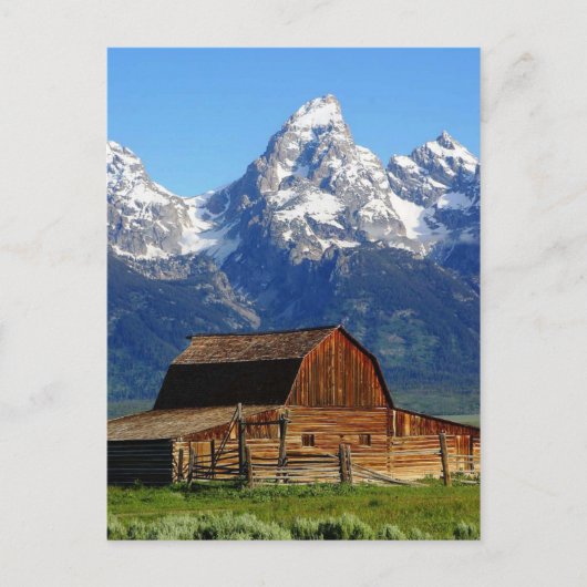 Mormon Row Barns, Wyoming Landscape Briefkaart (Voorkant)