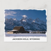 Mormon Row en Tetons Briefkaart (Voorkant)