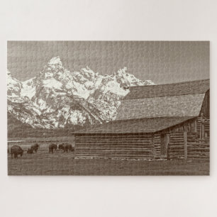 Mormon Row - Grand Tetons - 20x30 - 1014 pcs Legpuzzel