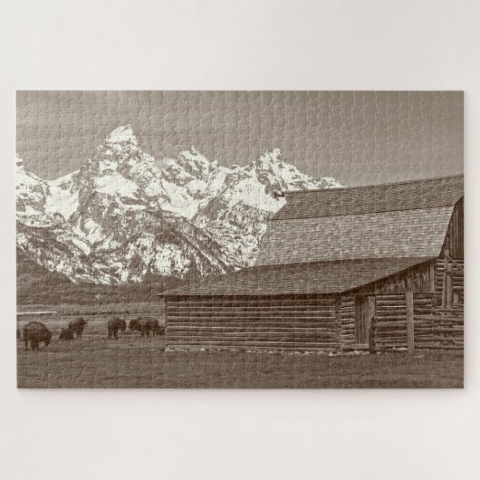Mormon Row - Grand Tetons - 20x30 - 1014 pcs Legpuzzel (Horizontaal)