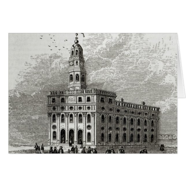Mormon Temple bij Salt Lake, 1854 (Voorkant Horizontaal)