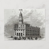 Mormon Temple bij Salt Lake, 1854 Briefkaart (Voorkant)