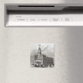 Mormon Temple bij Salt Lake, 1854 Magneet (Insitu (Vaatwasser))