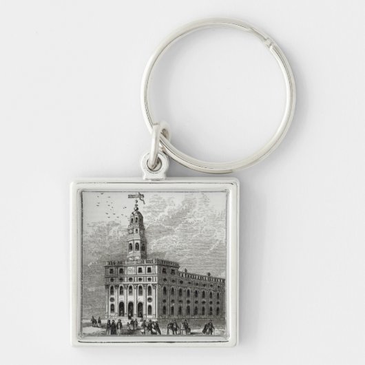 Mormon Temple bij Salt Lake, 1854 Sleutelhanger (Voorkant)