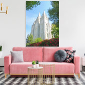 Mormon Temple Canvas Afdruk (Insitu (Woonkamer))