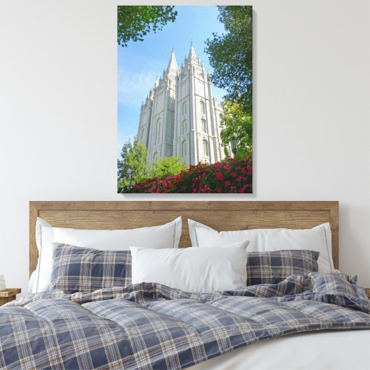 Mormon Temple Canvas Afdruk (Insitu (Slaapkamer))