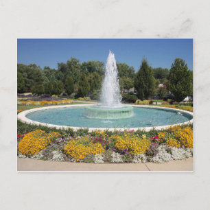 Mormon Temple Fountain Briefkaart